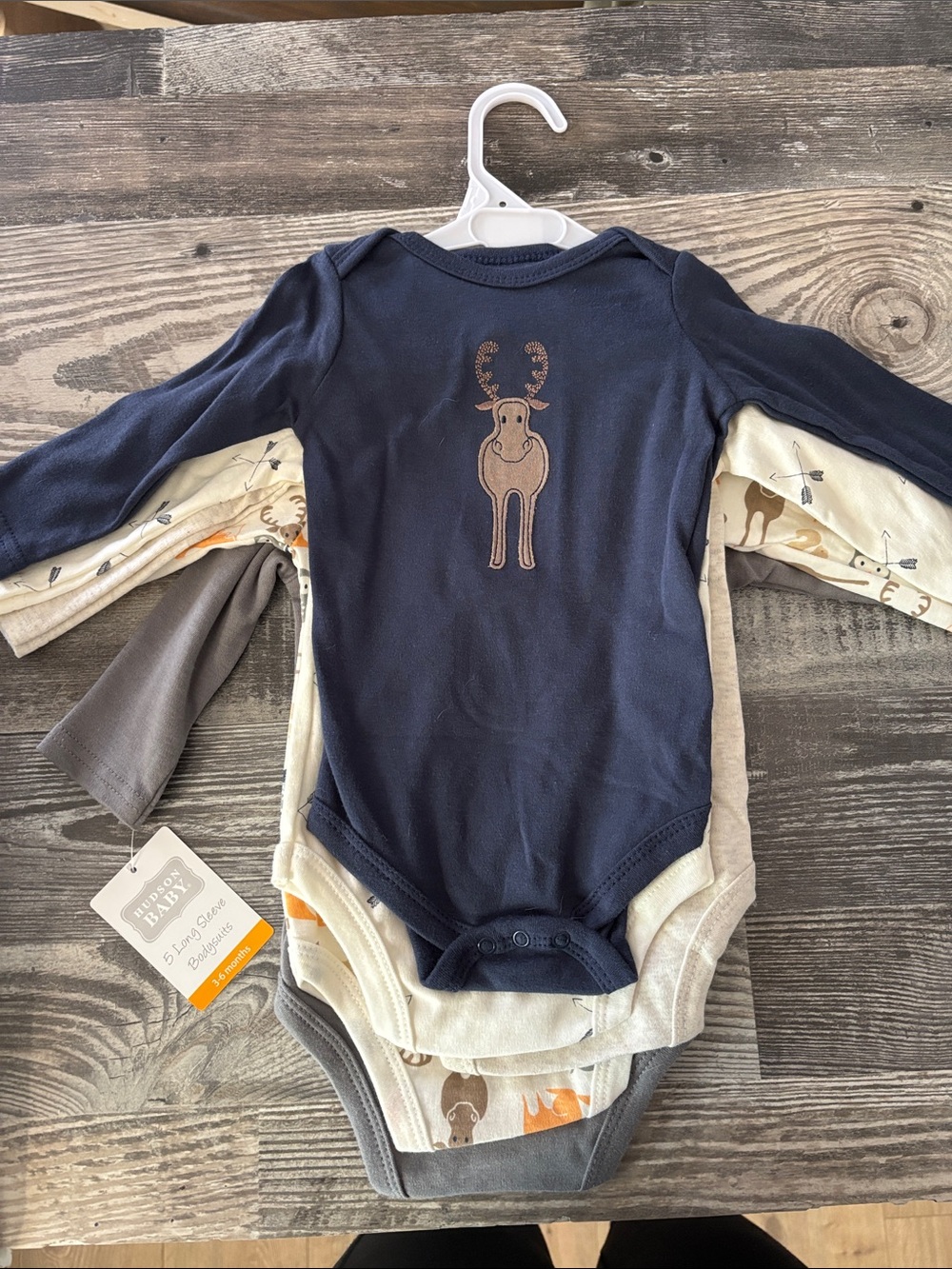 NWT Hudson Baby Onesies 5 Pack